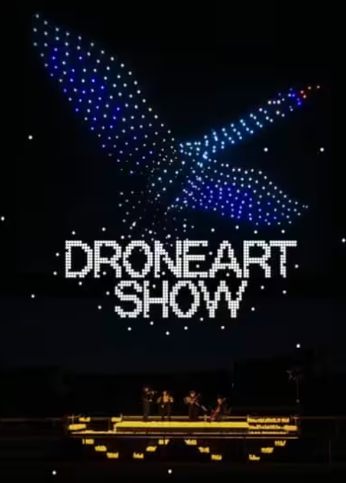 Le Mobile Burger au drone art show à l'hippodrome de Paris Vincennes